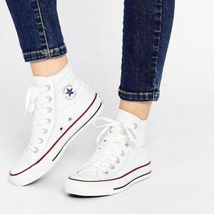 Women's White High Top Canvas Converse